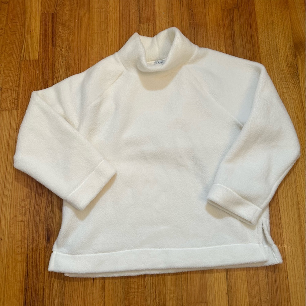 J Crew Sherpa mockneck tunic size XL